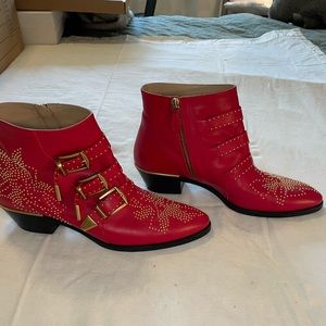 CHLOÉ Leather Susanna Boots